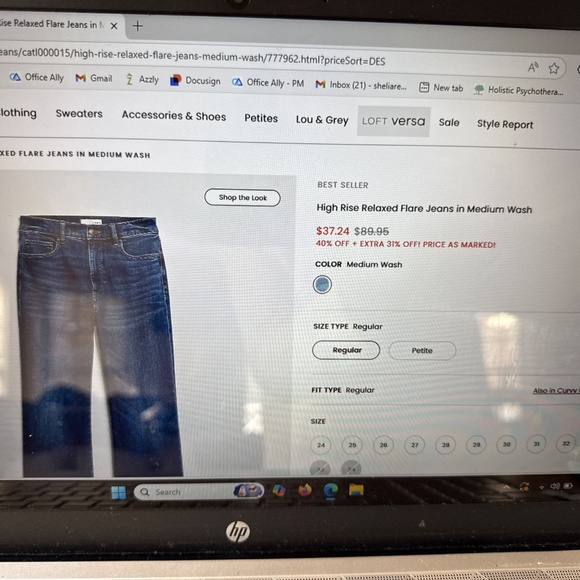 Ann Taylor loft flare jeans - Picture 4 of 4